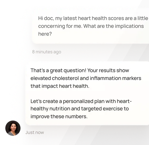 Doctor chat interface